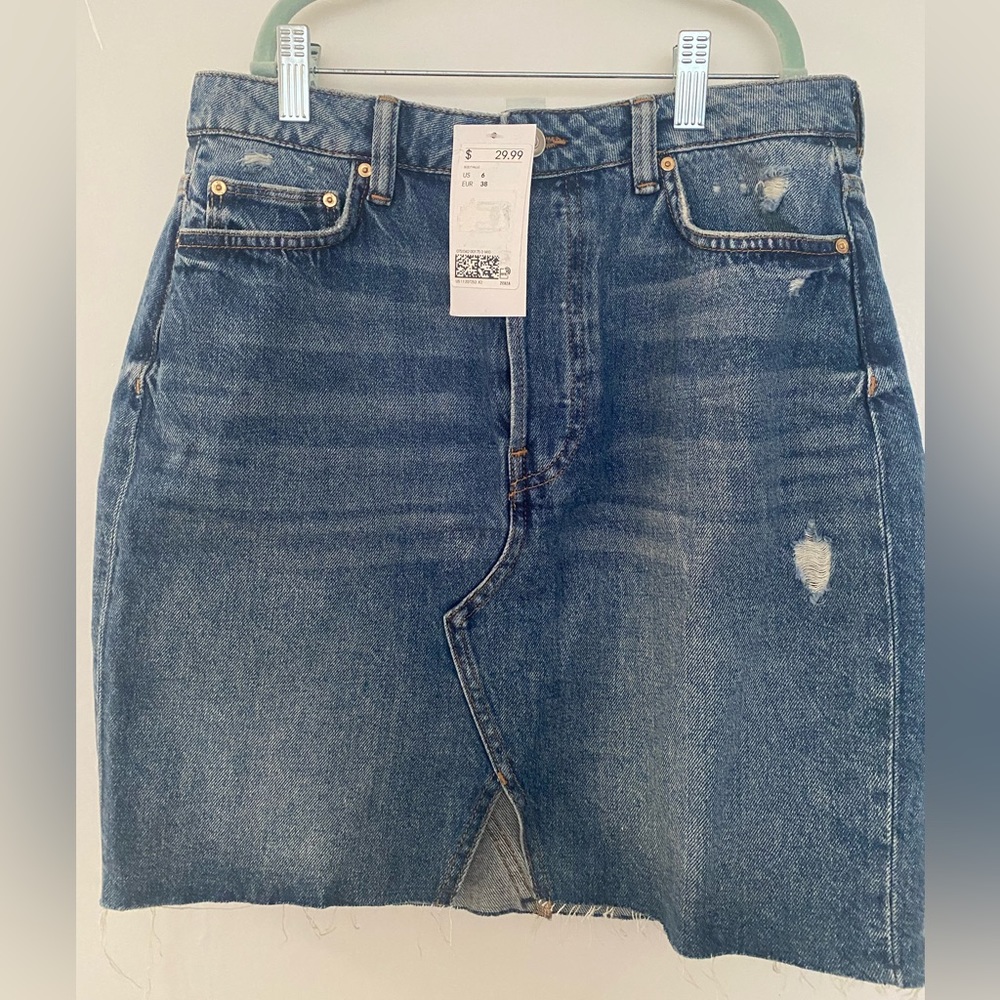 H&M mini denim skirt